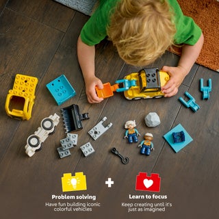 DUPLO 3 in 1 Construction Vehicles Building Toy 10475 (Age 2+, 22 Pieces) - view 4