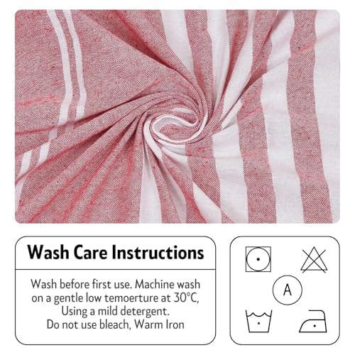 Värde 210 TC Cotton Bedsheet | Handmade Double Bedsheet | Handloom Bedsheets | Without Pillow Cover | Double Bedsheet for Summer (90X100 Inches, 7.5 x 8.3 Feet (Light Mauve) - Image 3