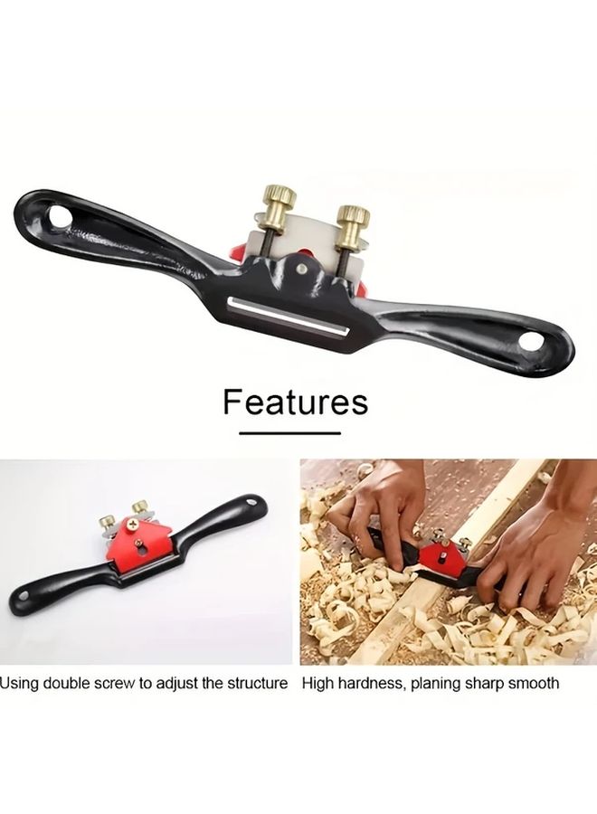 GOXAWEE Adjustable Hand Planer Set 2 Pieces Metal Wood Plane with Spare Blade - Image 4