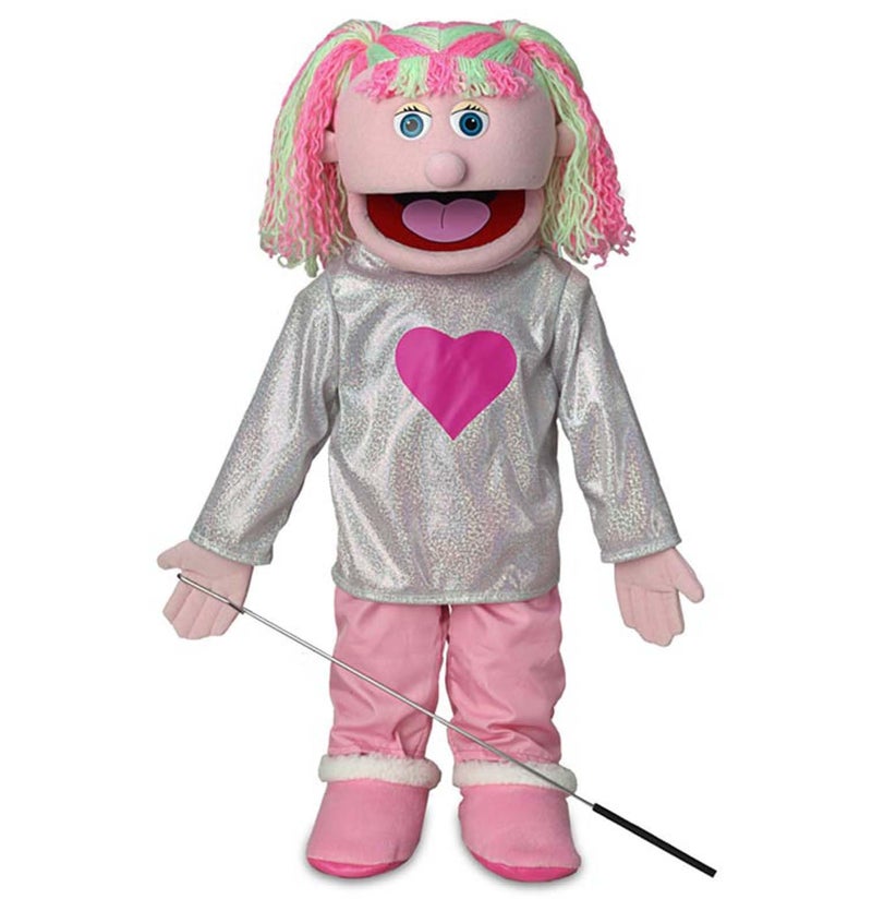 Silly Puppets 25 Kimmie Pink Girl Full Body Ventriloquist Style Puppet - Image 2