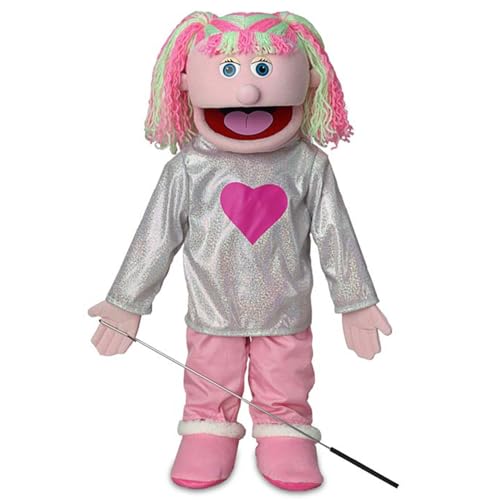 Silly Puppets 25 Kimmie Pink Girl Full Body Ventriloquist Style Puppet - Image 1