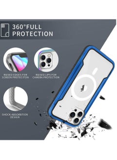 iPhone 14 Pro Max Case Hybrid Heavy Duty Defender Anti-Drop Transparent Cover Wireless Charging Bumper Frame Blue - pzsku/Z40848C2988993F53DA52Z/45/_/1670134651/81eb27f1-7899-4c78-b642-be27c382d770