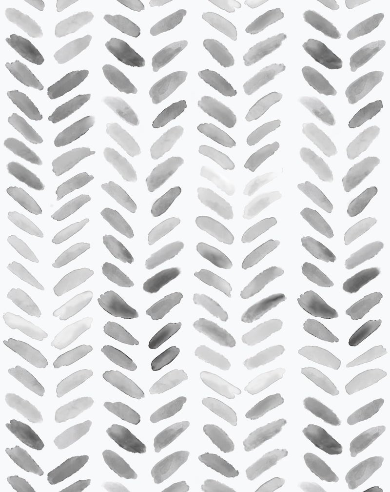 Sevalo Gray and White Wallpaper Peel and Stick Wallpaper Boho Contact Paper for Cabinets Gray Herringbone Contact Paper SelfAdhesive Removable Bedroom Bathroom Chevron Classroom Room 173inW 787inL