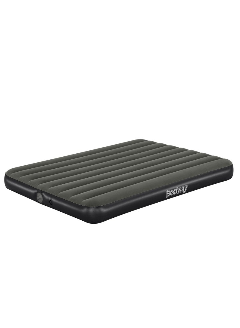 Bestway مرتبة هوائية Bestway Tritech كوين مع مضخة قابلة لإعادة الشحن مدمجة 203x152x25 سم | سرير هوائي | مرتبة قابلة للنفخ | سرير هوائي للتخييم الداخلي والخارجي - Image 1