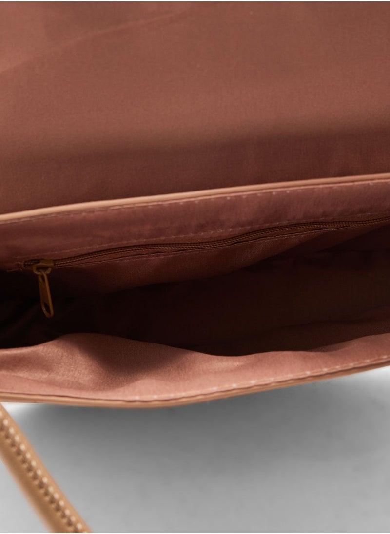 ELLA - Minimalist Flap Saddle Bag - Image 1