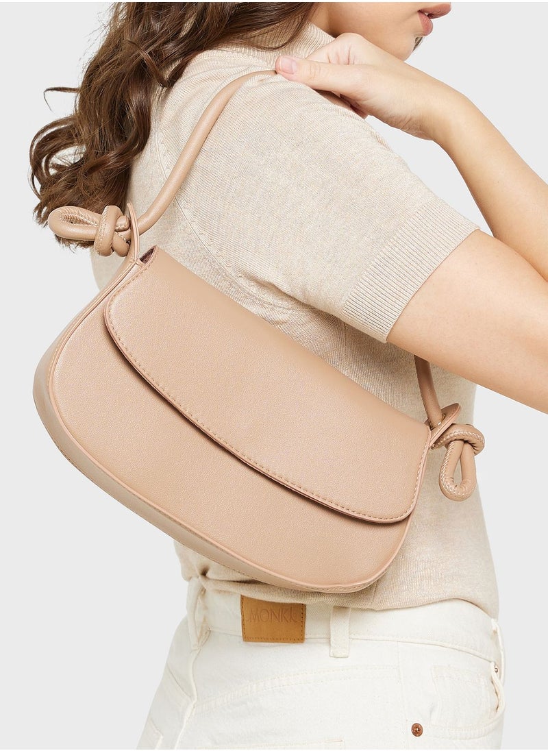 ELLA - Minimalist Flap Saddle Bag - Image 1