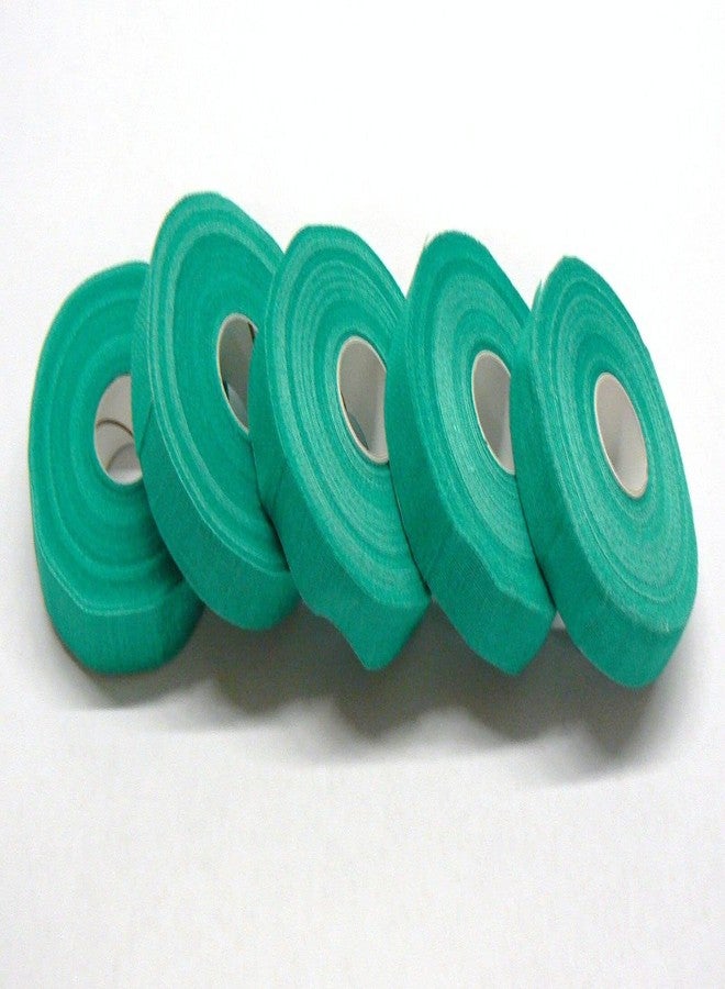 JTS Safety Tape Finger Wrap Adhesive Tape 5 Rolls 3/4” Wide Green Self Adhering Tape Pack of 5 - Image 2