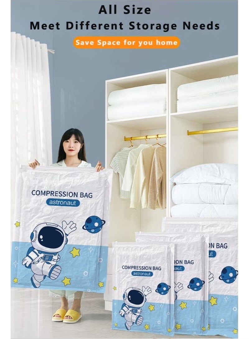 GUDOO Vacuum Storage Bags Compression Sealer Bags with Electric Suction Pump Reusable Vacuum Compression Bags for Clothes Quilt Travel （3 Size: Small, Medium, Large)  - Image 5