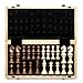 a&a AA 15 inch Foldable Wooden Magnetic Chess Set w 3 inch King Height Staunton Chess Pieces  Pine Box wWalnut  Maple Inlay - Image 4