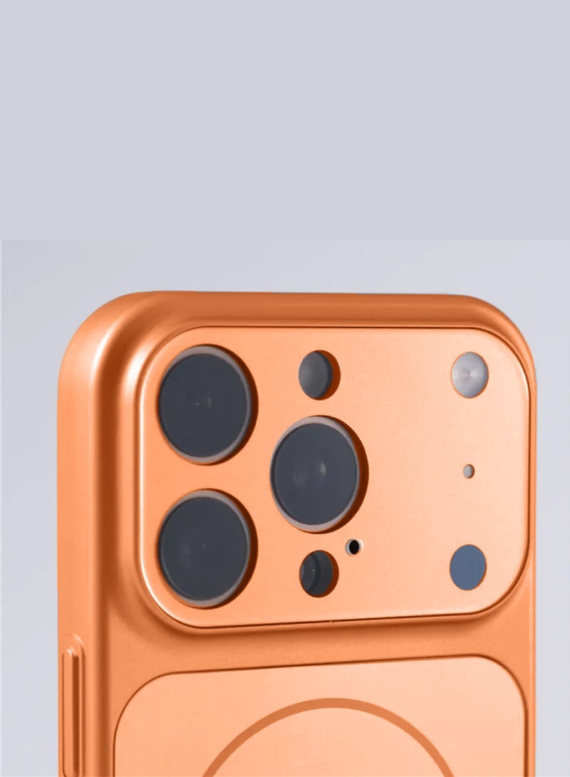 Wtech Apple iPhone 17 Pro 5G 2025 Premium Matte Silicone Material Shockproof with Anti-fingerprint Finish Case Cover (MCRPSN) - Orange - Image 2