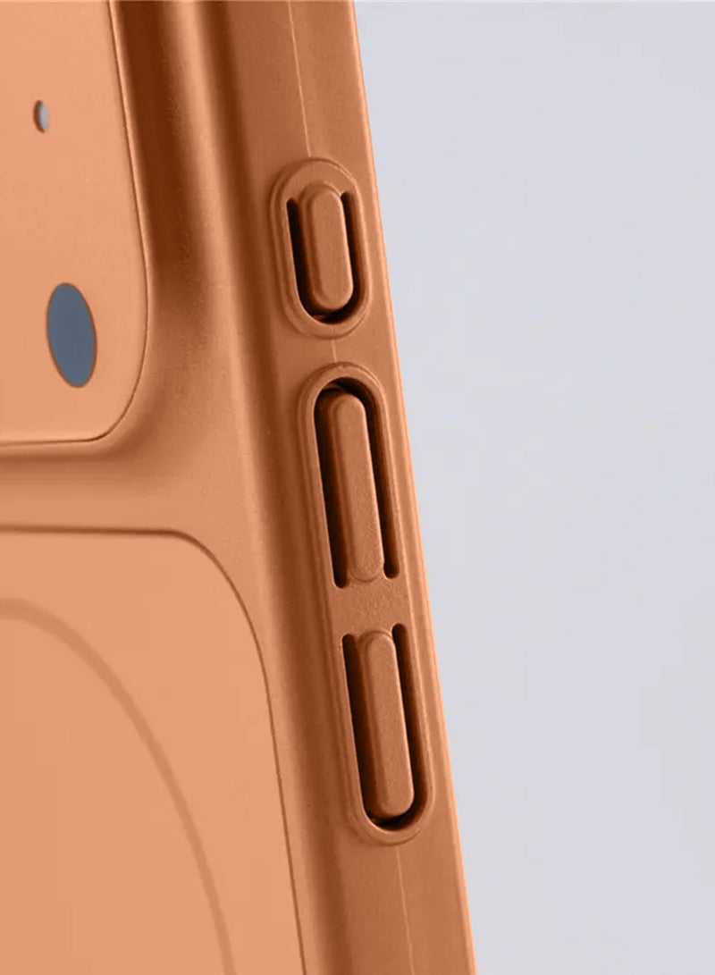 Wtech Apple iPhone 17 Pro 5G 2025 Premium Matte Silicone Material Shockproof with Anti-fingerprint Finish Case Cover (MCRPSN) - Orange - Image 3