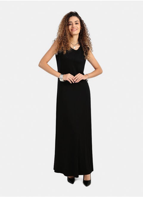 Viscose Solid Pattern Dress