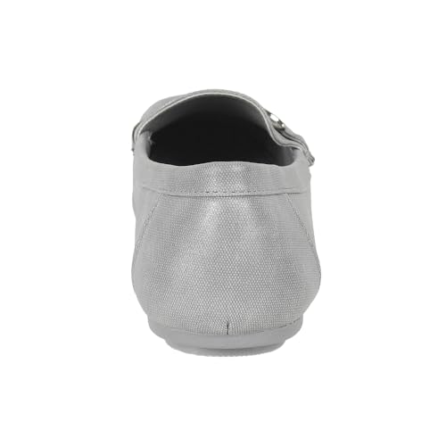 Mochi Women Silver Faux Leather Loafer/Formal Slip-on Shoes UK/5 EU/38 (31-801) - Image 5
