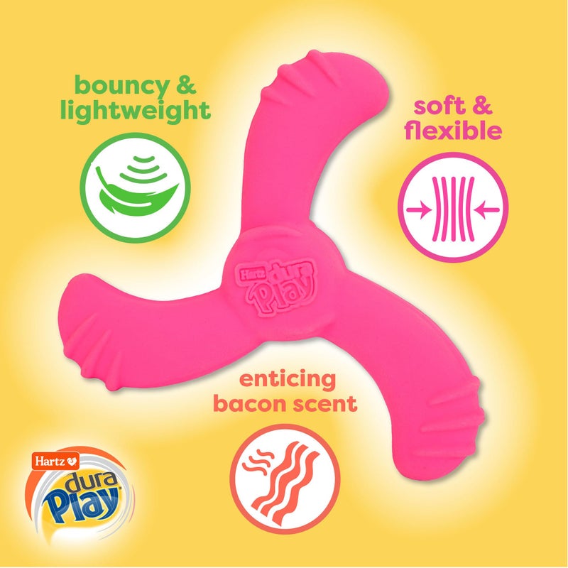 Hartz DuraPlay Bacon Scented Dog Toys, Medium/Large ( Colors may vary ) All Breed Sizes - Image 3