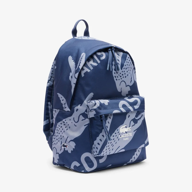 لاكوست Printed Top Handle Zip Over Backpack