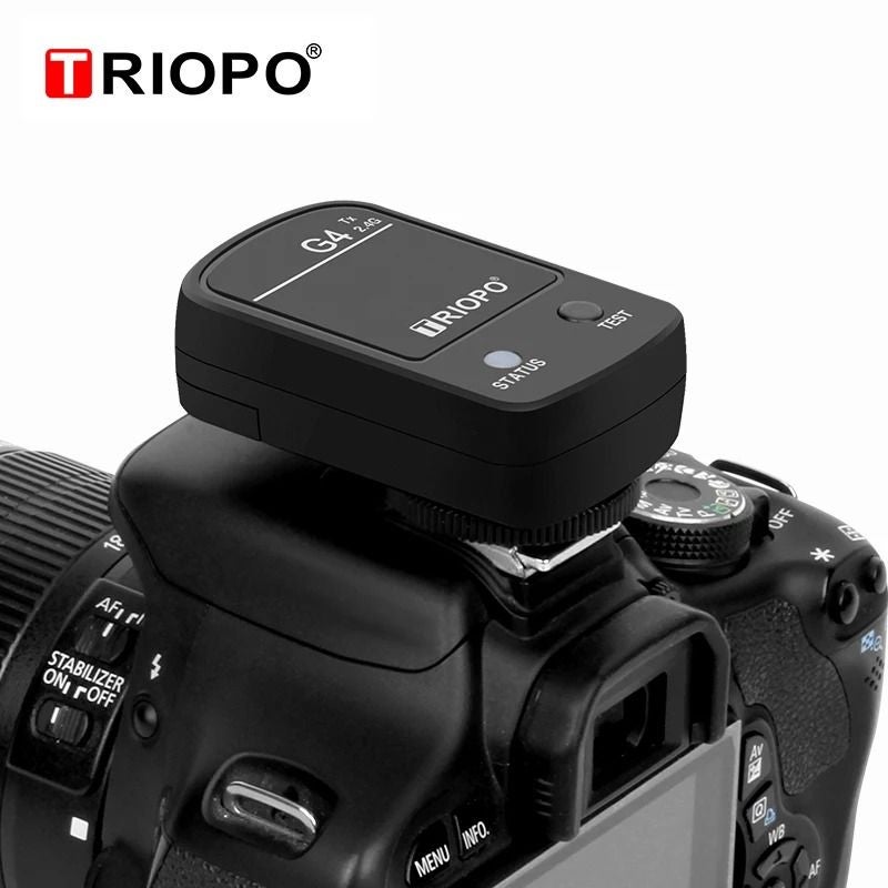 Triopo G4 Flash Trigger Kit, Transmitter + Receiver Wireless 2.4g Universal Sync for Canon Nikon Sony Fuji Pentax - Image 3