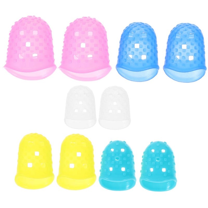 Silicone Finger Protectors 5 Sizes for Guitar Crafting Office Tasks 10 Piece Set - Image 2