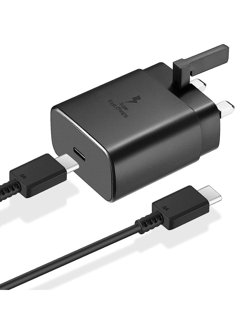 ELTRAZONE compatible Samsung 45w Fast Charger Type C Samsung Super Fast Charger 45W with 5FT USB-C Cable, Android Charger for Samsung Galaxy S23 Ultra/S23/S23+/S22/S22 Ultra/S22+/Note 10/20/S20/S21/Tab S7/S8 (B - Image 1