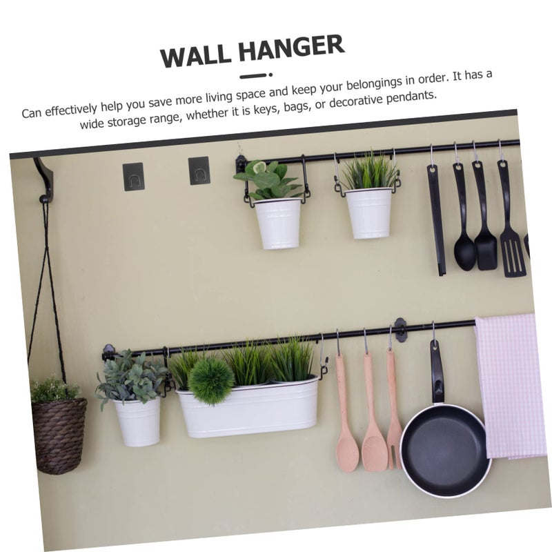 Stainless Steel Self Adhesive Wall Hooks 4 Pack Heavy Duty No Drilling for Bathroom Kitchen - Image 4