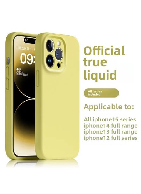Premium For Apple Phone Case Liquid Silicone All-inclusive Lens Simple Protective Multiple Models Available