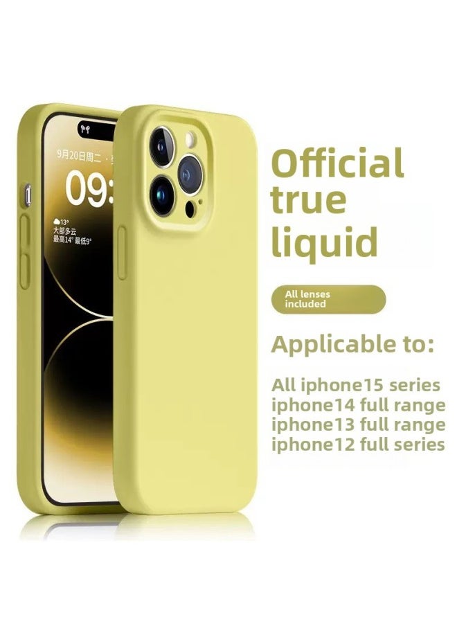 Premium For Apple Phone Case Liquid Silicone All-inclusive Lens Simple Protective Multiple Models Available