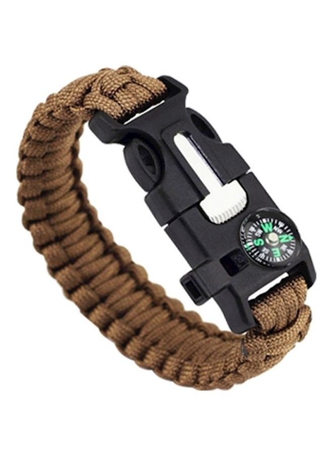 NIBEMINENT 5 In 1 Survival Bracelet With Whistle 