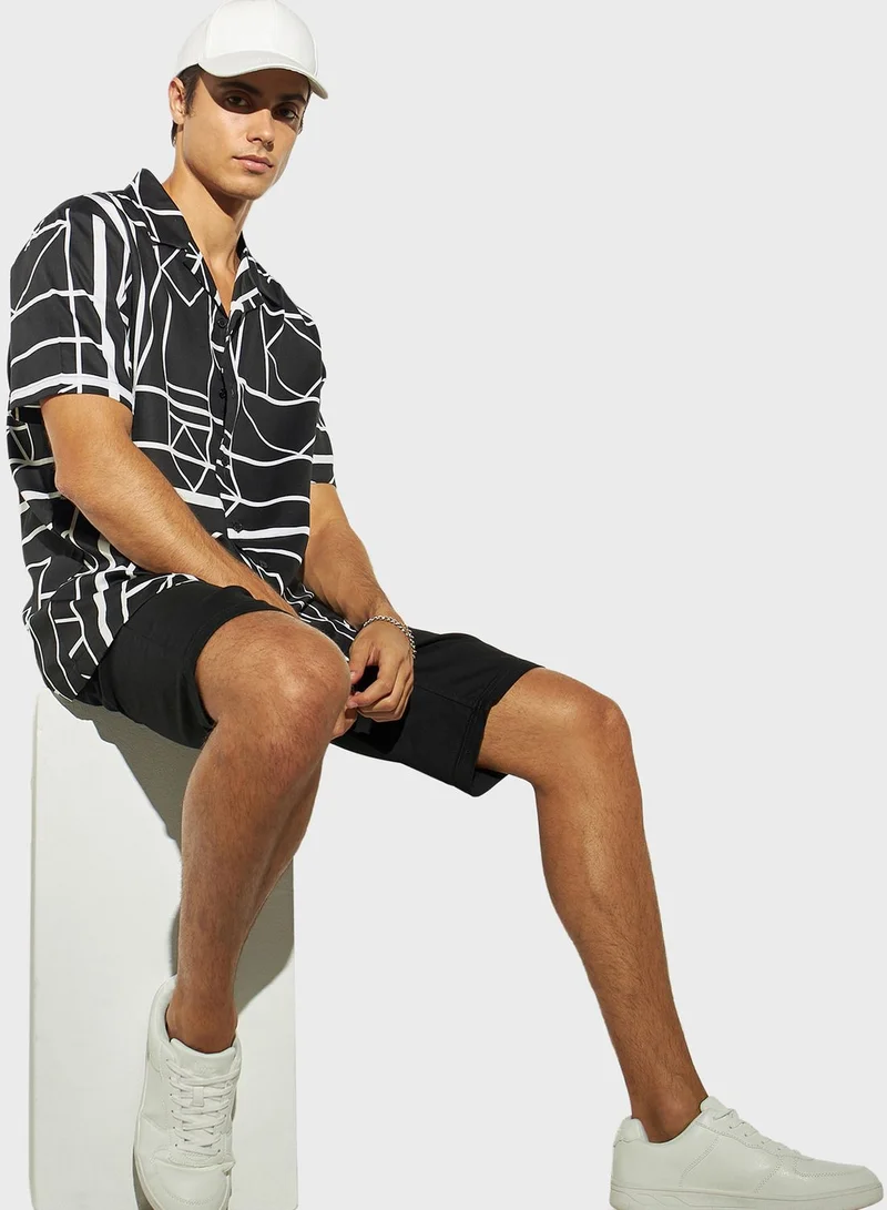 Iconic Printed Regular Fit Shirt