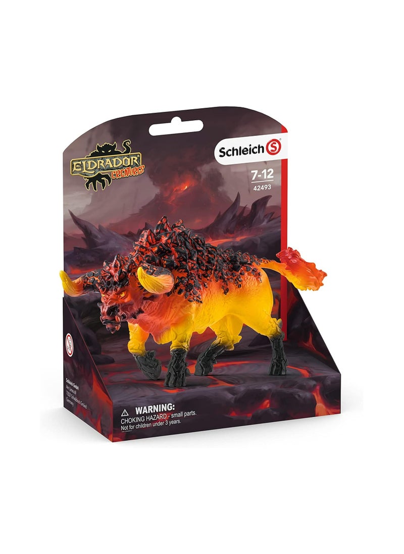 Schleich - Schleich Fire Bull Toy Figure - Image 1