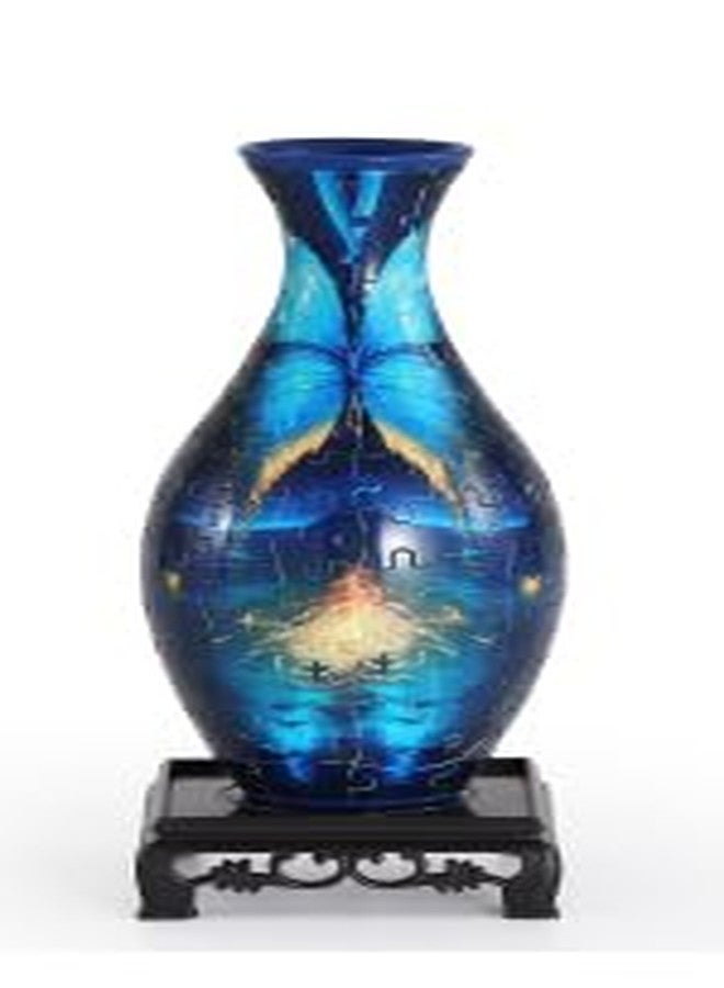 wowsome 3D Puzzle Vase for Adults,Puzzle Planter Pot for Women,3D Art Jar Puzzles for House Flowers Arrangements and Home Decoration (Butterfly B) - Image 2