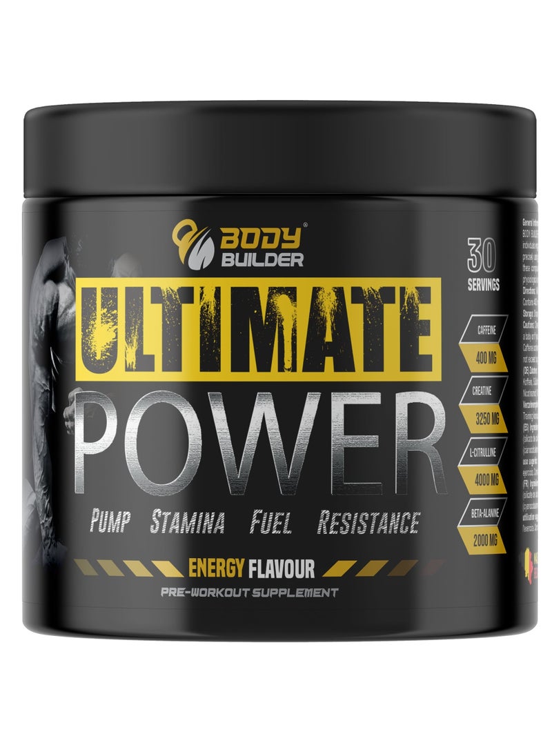 Body Builder Ultimate Power, Energy Flavour, 30, Ultimate Power Formula 
