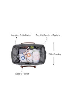 Arabest Diaper Bag Tote with 2 Organizers, Large Mommy Bag for Hospital and Travel Diaper Bag for Baby Care (Black)  - Image 2