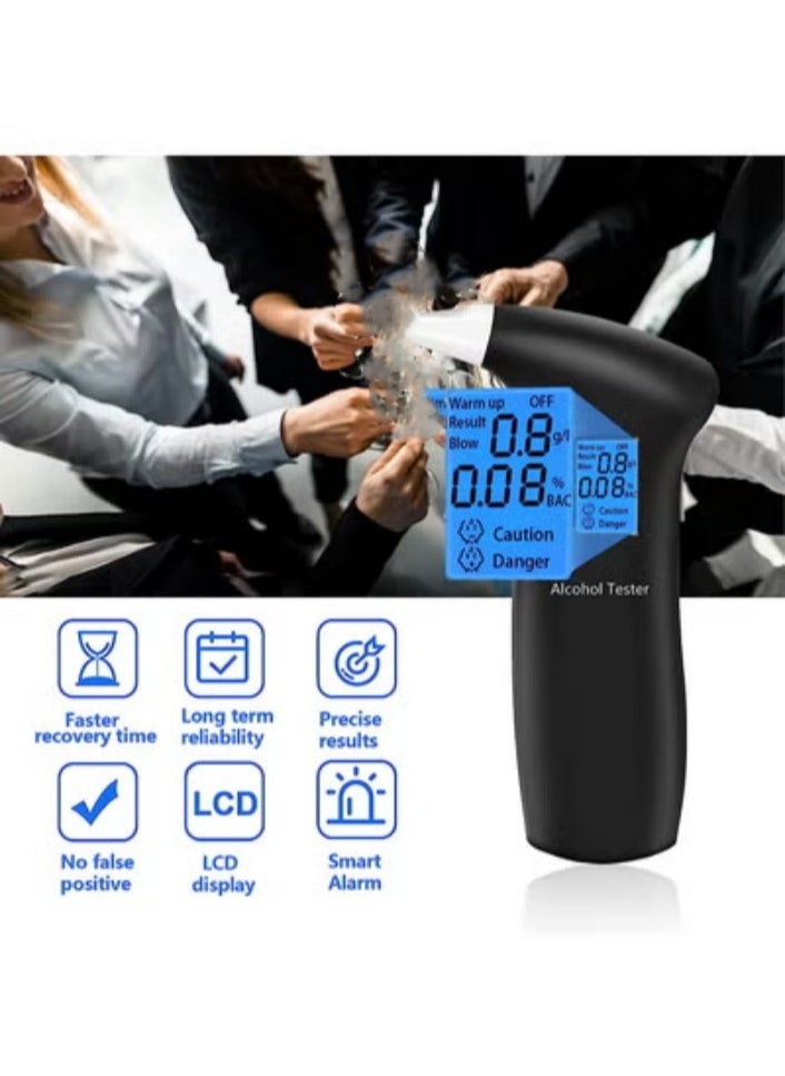 Breath Tester, Portable Digital Breathalyzer with LCD Screen