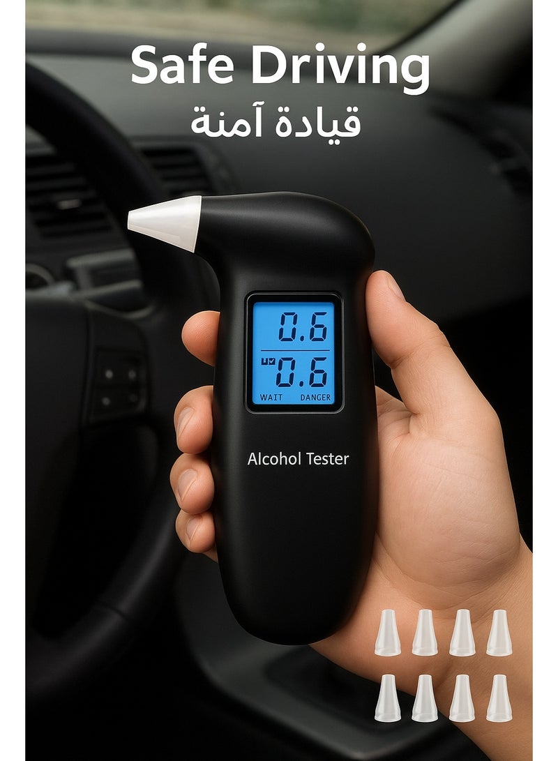 Breath Tester, Portable Digital Breathalyzer with LCD Screen - Image 1