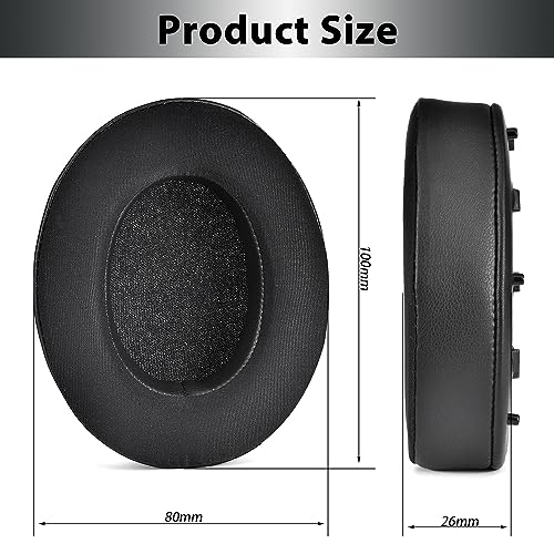 Adhiper XM4 Replacement Ear Pads for Sony WH-1000XM4 (WH1000XM4) Noise Canceling Headphones, Upgraded Cooling Gel Earpads Cushions with Noise Isolation Memory Foam & Softer Protein Leather (Black) - Image 4