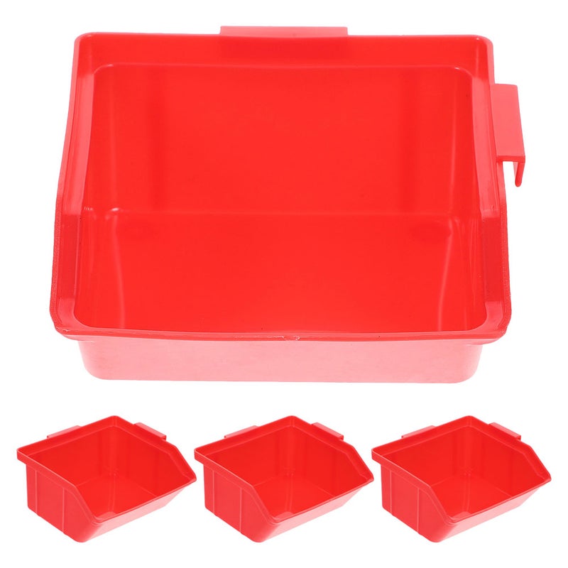 Warehouse Storage Bins, Stackable Parts Organizer Boxes Made of Sturdy Plastic Material - Image 1
