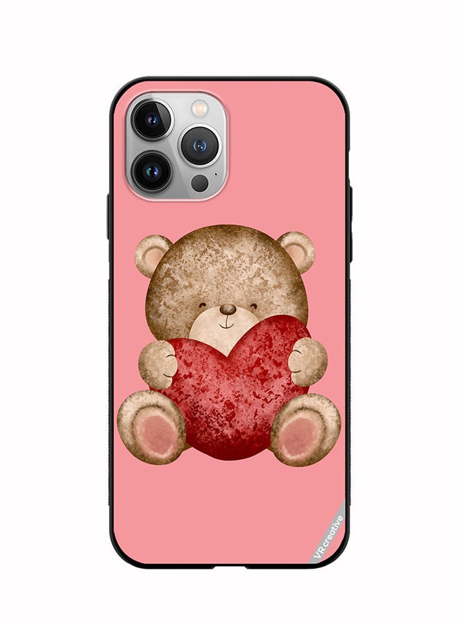 VR CREATIVE Protective Case Cover For Apple iPhone 11 Pro Max Bear Love Design Multicolour - Image 1