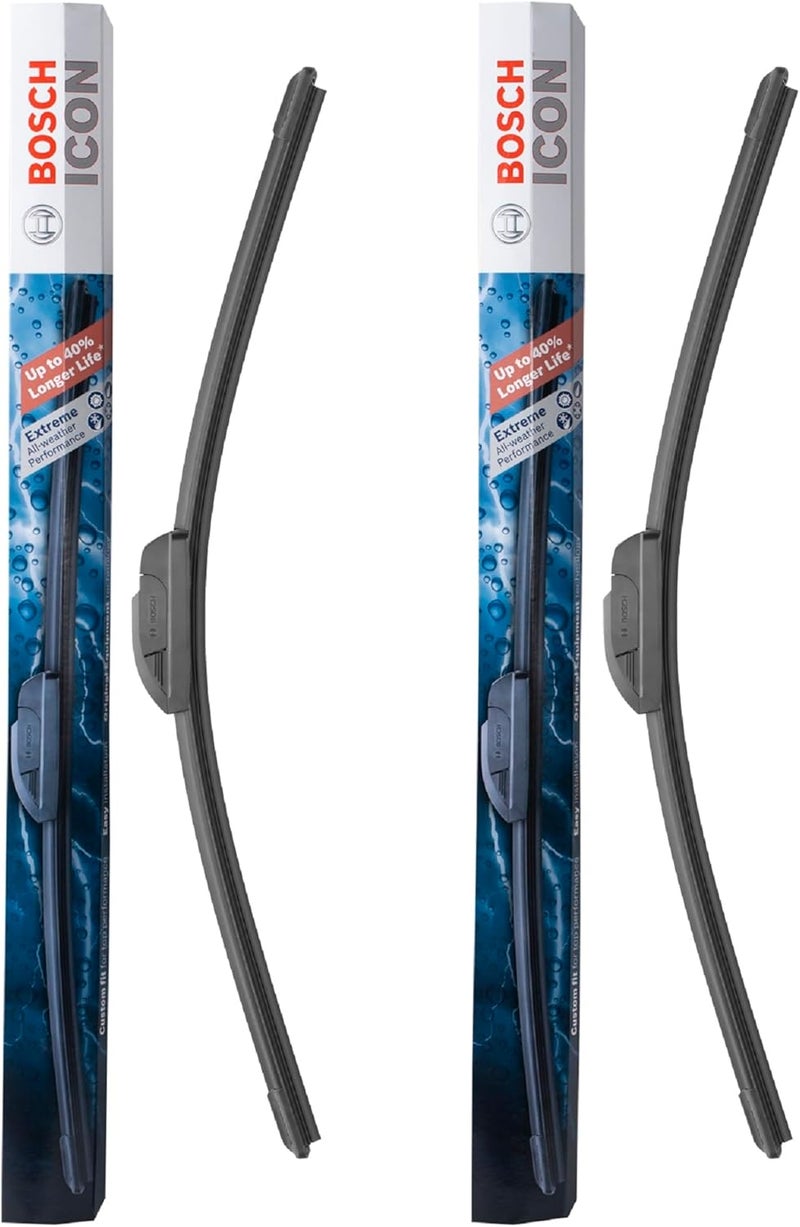 Bosch ICON Wiper Blades 24OE19OE (Set of 2) - All-Weather Performance for Audi, BMW, Mercedes-Benz, Volkswagen - Image 3