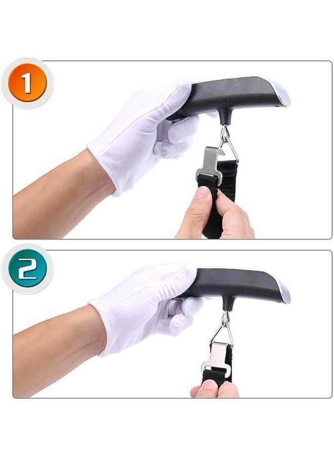 ECVV Luggage Scale - Digital Luggage Scale with LCD Display Travel with Ease Portable Handheld for Accurate Weighing up to 50kg/110lb - Image 2