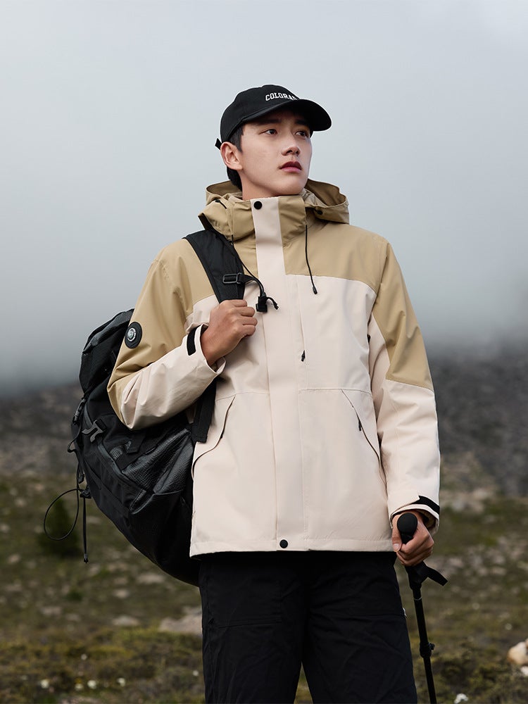 2024 Hard Shell Jacket Women'S Three-In-One Detachable Windproof Waterproof Jacket Men'S Outdoor Hiking Ski Suit - Image 4