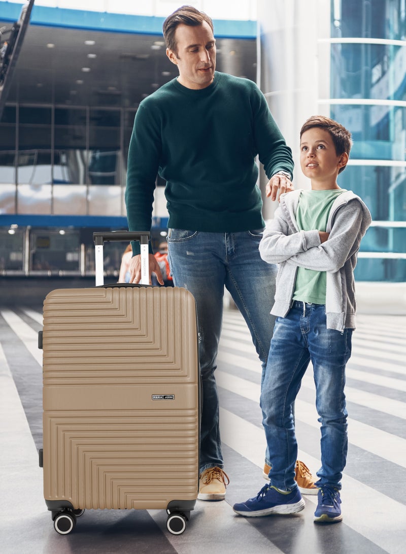 بارا جون حقيبة سفر خفيفة الوزن من مادة ABS ذات جوانب صلبة و8 عجلات دوارة مع قفل مقاس 24 بوصة - Image 5