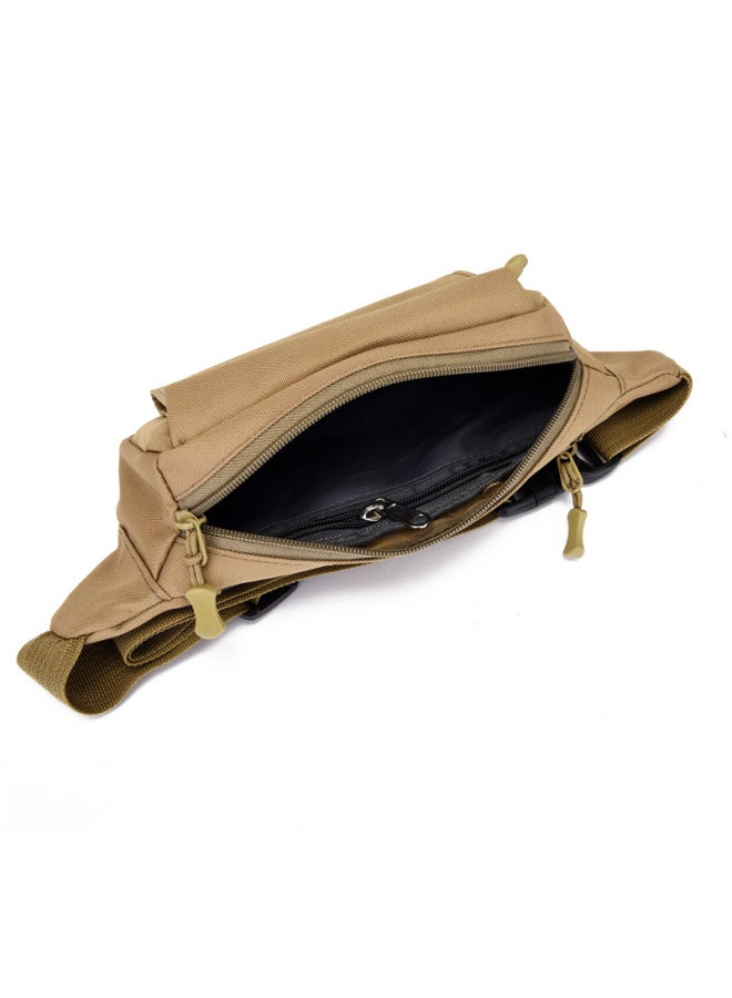 Generic Waist Bag Men's Casual Sports Lightweight Oxford Cloth Chest Bag Fashion Korean Outdoor Running Shoulder Messenger Bag-Color:Green - Image 5