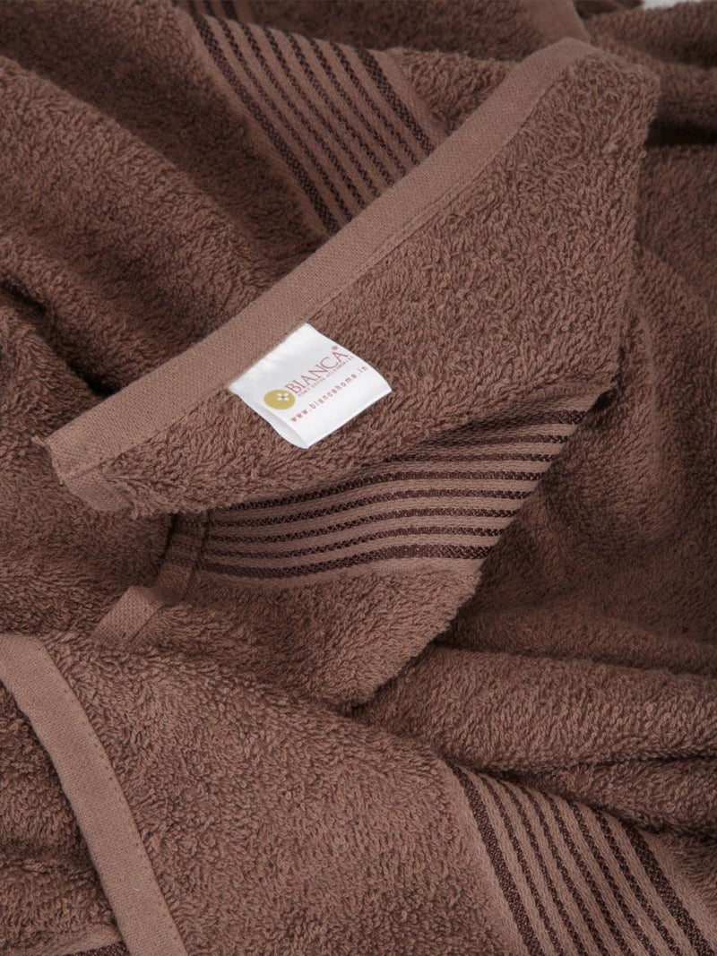 KOPA by Bianca 400 GSM 100% Cotton Soft Terry Towel l 3pc Towel-Mix l Bath Towel for Men l Bath Towel for Women l D`Ross l Brown-Tortilla - Image 5
