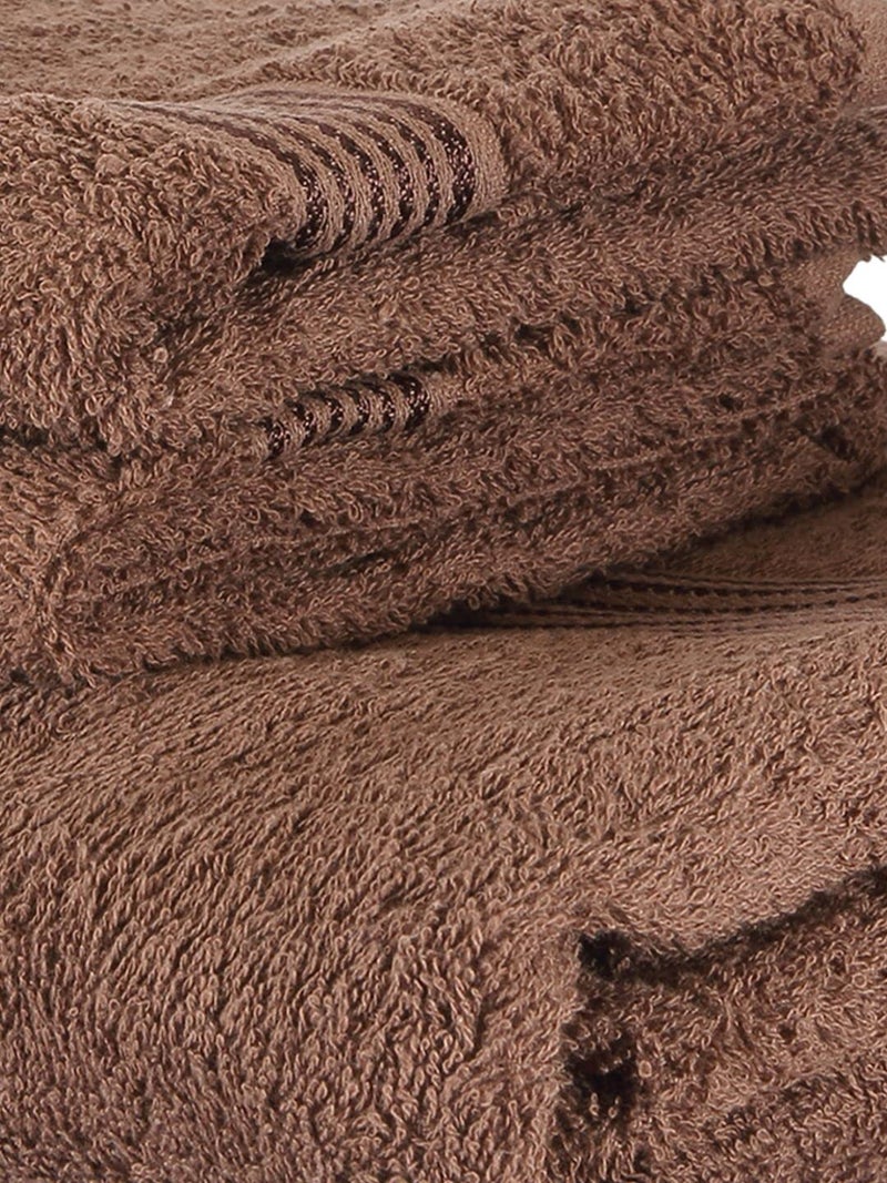 KOPA by Bianca 400 GSM 100% Cotton Soft Terry Towel l 3pc Towel-Mix l Bath Towel for Men l Bath Towel for Women l D`Ross l Brown-Tortilla - Image 4