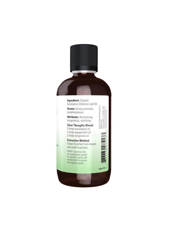 now Essential Oils, Organic Eucalyptus Globulus Oil, Clarifying Aromatherapy Scent, Steam Distilled, 100% Pure, Vegan, Child Resistant Cap, 4-Ounce  - Image 2