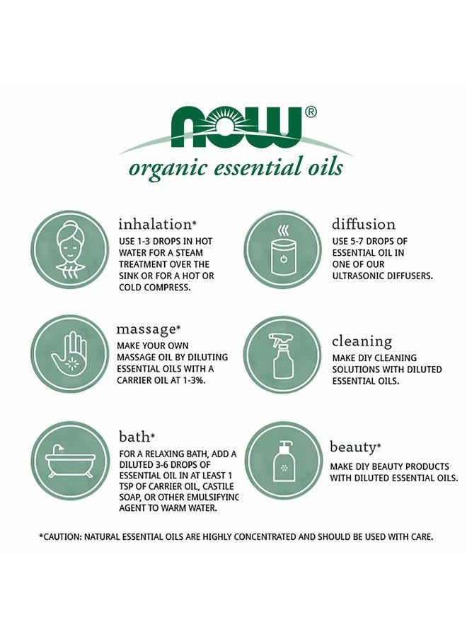 now Essential Oils, Organic Eucalyptus Globulus Oil, Clarifying Aromatherapy Scent, Steam Distilled, 100% Pure, Vegan, Child Resistant Cap, 4-Ounce  - Image 4