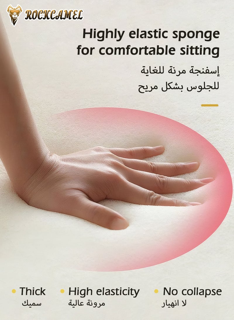 ROCKCAMEL 3-in-1 Super Elastic Sofa, Convertible Bed/Backrest Chair/Backrest Sofa, Breathable Linen Fabric, Detachable And Washable, Multi-Function Folding Couch Bed for Apartment/Bedroom/Office, Grey - Image 5