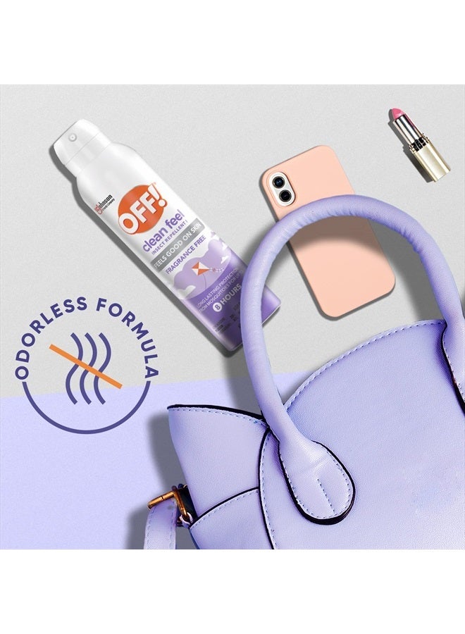 OFF! Clean Feel Insect Repellent Aerosol with 20% Picaridin, Bug Spray with Long Lasting Protection from Mosquitoes, Feels Good on Skin, 5 oz - Image 5