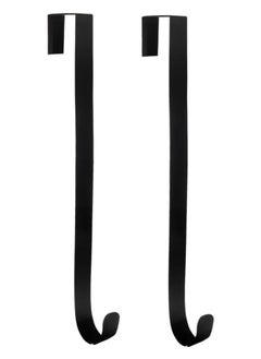 The Bros Christmas Wreath Hangers15" Metal Wreath Hook Over the Front Door Wreath Hanger for Christmas Decor, Front Door, Wreaths,Coats(2 Pack)  - Image 1