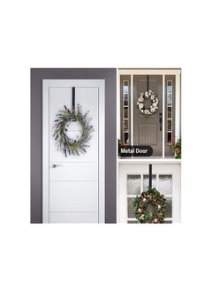 The Bros Christmas Wreath Hangers15" Metal Wreath Hook Over the Front Door Wreath Hanger for Christmas Decor, Front Door, Wreaths,Coats(2 Pack)  - Image 2