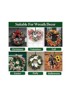 The Bros Christmas Wreath Hangers15" Metal Wreath Hook Over the Front Door Wreath Hanger for Christmas Decor, Front Door, Wreaths,Coats(2 Pack)  - Image 5